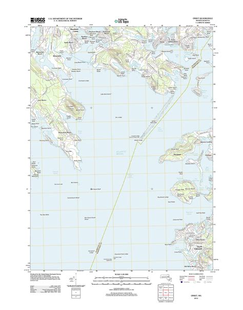 Onset Massachusetts 2012 Usgs Old Topo Map Reprint 7x7 Ma Quad