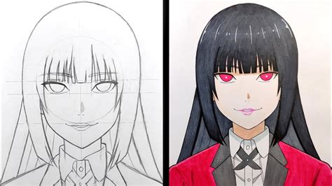 How To Draw Yumeko Jabami Desenho De Personagens Desenhos De Meninas