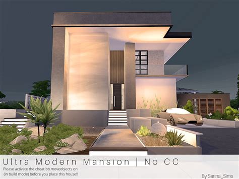 Sims 4 Modern House Tsr Garden And Modern House Image Dnauranaicom