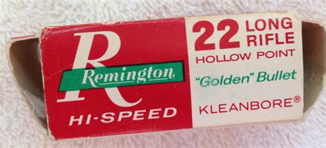 Remington 22 Long Rifle Hollow Point Golden Bullet Hi Speed Rimfire 25