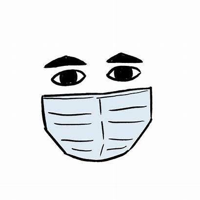 Face Sticker Mask Giphy Transparent Personal Ppe