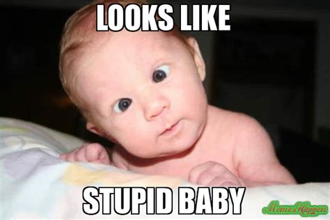 Looks Like Stupid Baby Meme Funny Baby 102256