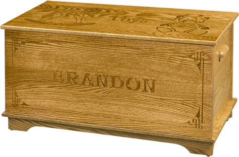 Shaker Toy Box Name Engraving Indiana Amish Toy Box Custom Wood Toy