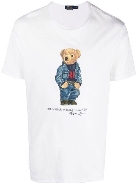 Polo Ralph Lauren Teddy Bear Print Short Sleeved T Shirt Farfetch