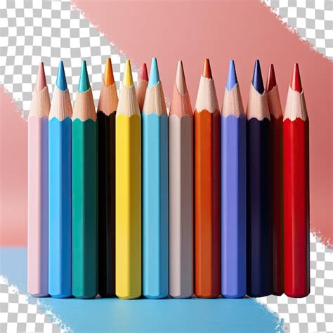 Premium Psd Color Pencils On A Transparent Background G 1 2 3png