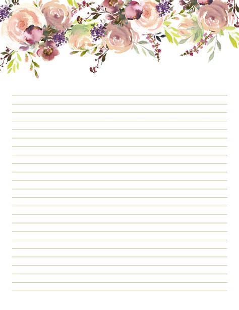 Pink Floral Stationary For Wedding Mystic Magenta Writing Paper