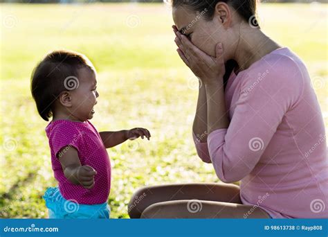 Mother Stressed Out While Baby Is Crying Stock Photo Image Of Parent