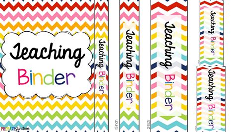 Teacher Binder Cover Templates