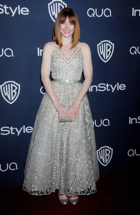 Bryce Dallas Howard At The Instyle Golden Globes Afterparty Golden