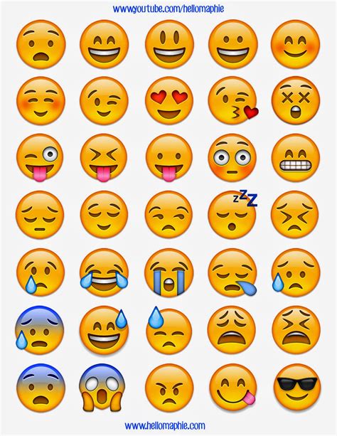 Free Printable Emoji Faces Pdf Emoji Happy Face Free Printable 1
