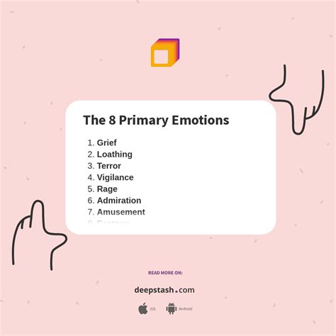 The 8 Primary Emotions Deepstash