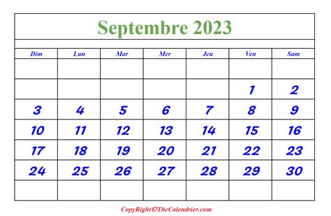 Calendrier Septembre 2023 Pdf The Calendrier