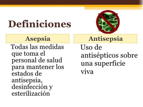 Diferencias Entre Antisepsia Y Asepsia Cuadro Comparativo