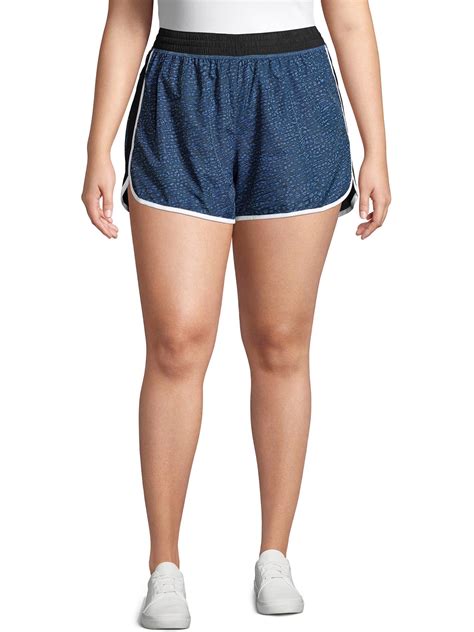 Just My Size Womens Plus Size Active Run Shorts