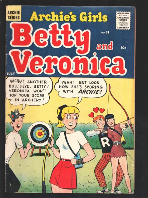 archie s girls betty and veronica 31 1957 spicy art archie cover fun