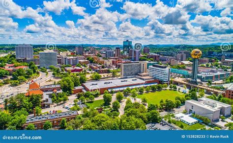 Knoxville Tennessee Usa Skyline Aerial Stock Image Image Of