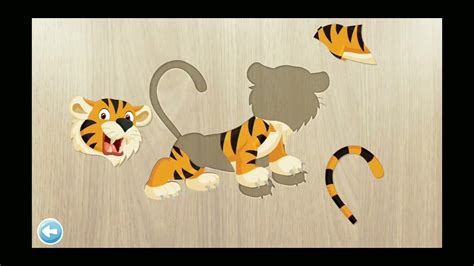 🐯 Tiger Puzzle With Animal Name And Sound 384 Puzzles For Kids