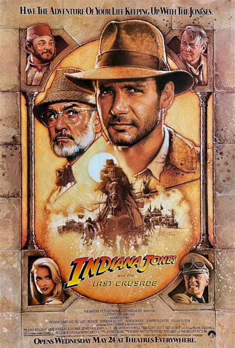 Original Indiana Jones And The Last Crusade Movie Poster Adventure