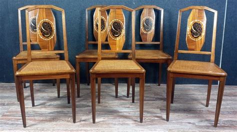 Set Van Art Deco Stoelen In Ebbenhout Macassar Catawiki