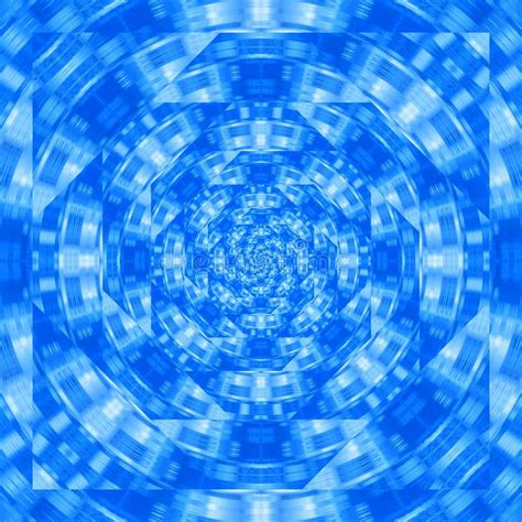 Blue Wavy Abstract Illustration Mirror Effect Applied Best As
