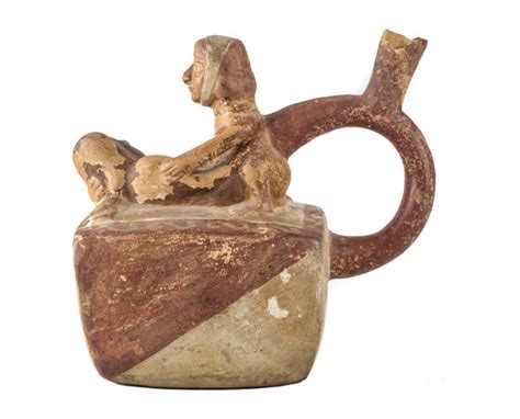 Sold Price Pre Columbian Moche Peru Erotic Pottery Figural Vessel