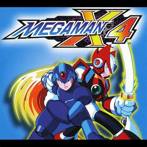 Megaman X4 Mega Man Playstation Cover Art