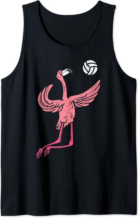 Flamingo Volleyball Spike Serve Player Spiker Women Men Tank Top