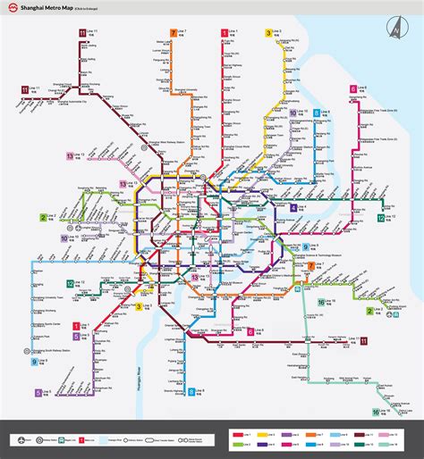 Carte Du Métro De Shanghai Shanghai Metro Map My Chinese Experience