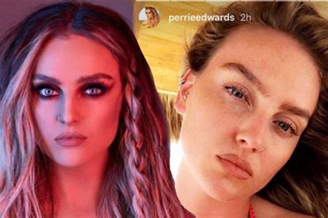 Little Mix Singer Perrie Edwards Shows Off Her Natural Beauty In Make Up Free Selfie Ok Magazine