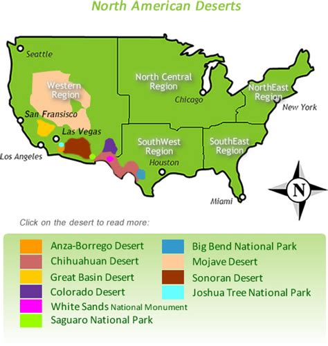 United States Desert Map Winna Kamillah