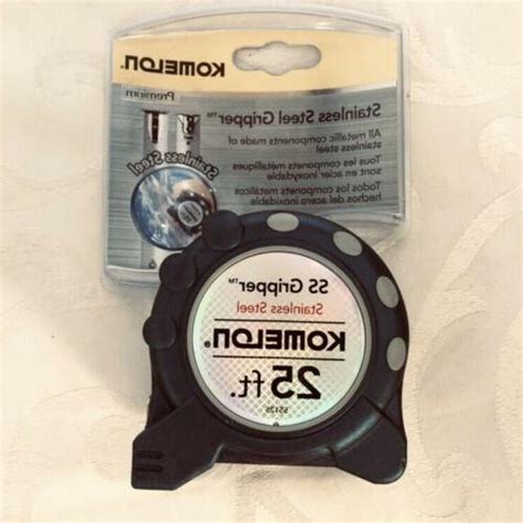 Komelon Ss125 Gripper 25 Foot Stainless Steel Measuring Tape