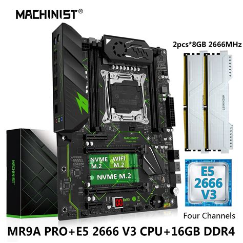 Machinist X99 Motherboard Set Kit Xeon E5 2666 V3 Cpu Lga 2011 3