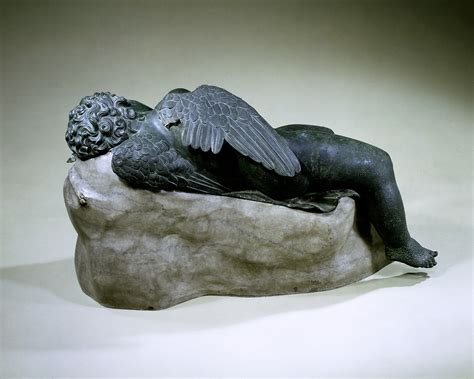 Bronze Statue Of Eros Sleeping Greek Hellenistic Period The