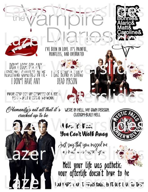 Vampire Diaries Download Png Etsy Vampire Diaries Quotes Vampire