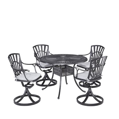 homestyles grenada traditional 5 piece outdoor dining set with cushions value city furniture