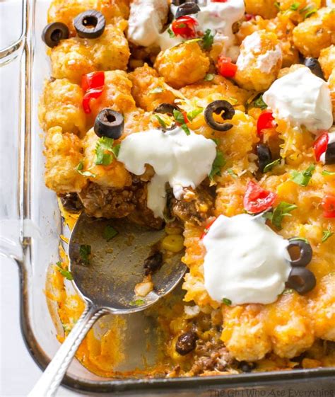 Tater Taco Casserole The Girl Who Ate Everything