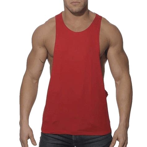 Tank Tops Red Bodybuilding Stringer Gyms Tank Top Fitness Singlet Mens Clothing Sleeveless