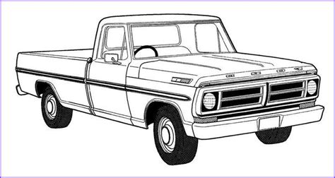 Classic Ford Truck Coloring Pages