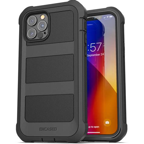 Encased Rebel Case For Apple Iphone 12 Pro Max Black Rb929bk