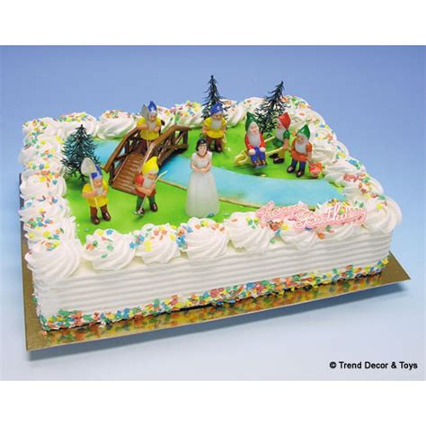 Op het moment dat ik dit schrijf ben ik op een camping met 7 kinderen en 1 papa. Taartsetje: "Sneeuwwitje en de 7 Dwergen" - Trend Decor