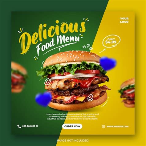 Premium Psd Fast Food Social Media Post Or Banner Template