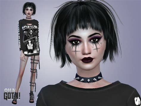 The Sims Resource Oh My Goth Kristen Aviles Sims 4 Cc Goth Sims