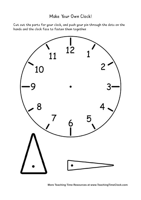 Paper Clock Templates Download Printable Pdf Templateroller