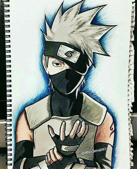 Como Desenhar O Kakashi Facilmente Guia Passo A Passo Em Arte Naruto Naruto Kakashi