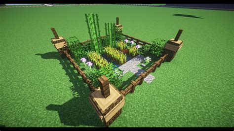 How To Build A Small Garden In Minecraft