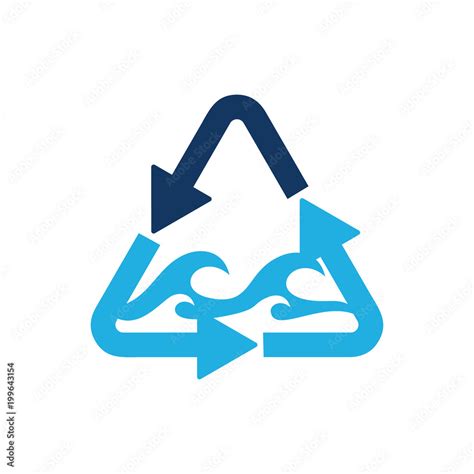 Recycle Ocean Logo Icon Design Stock Vector Adobe Stock