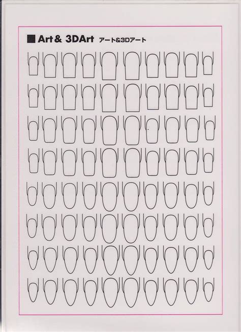 Nail Art Design Practice Templates Or Sheets All