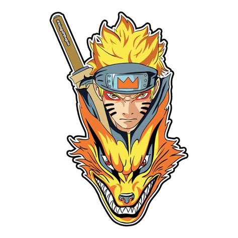 Naruto Nine Tails Sticker King Of The Pin