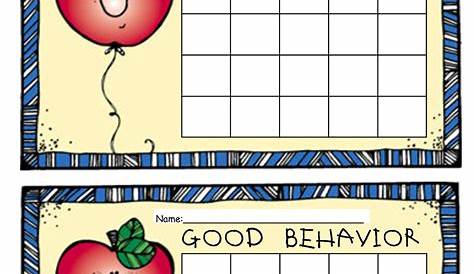 good behavior chart printable