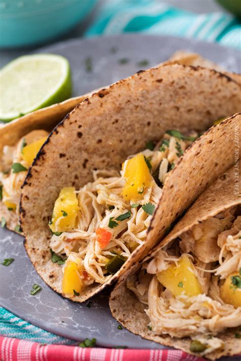 Prevent your screen from going dark while you cook. Mango-Pineapple-Crockpot-Chicken-Tacos-4 - The Chunky Chef